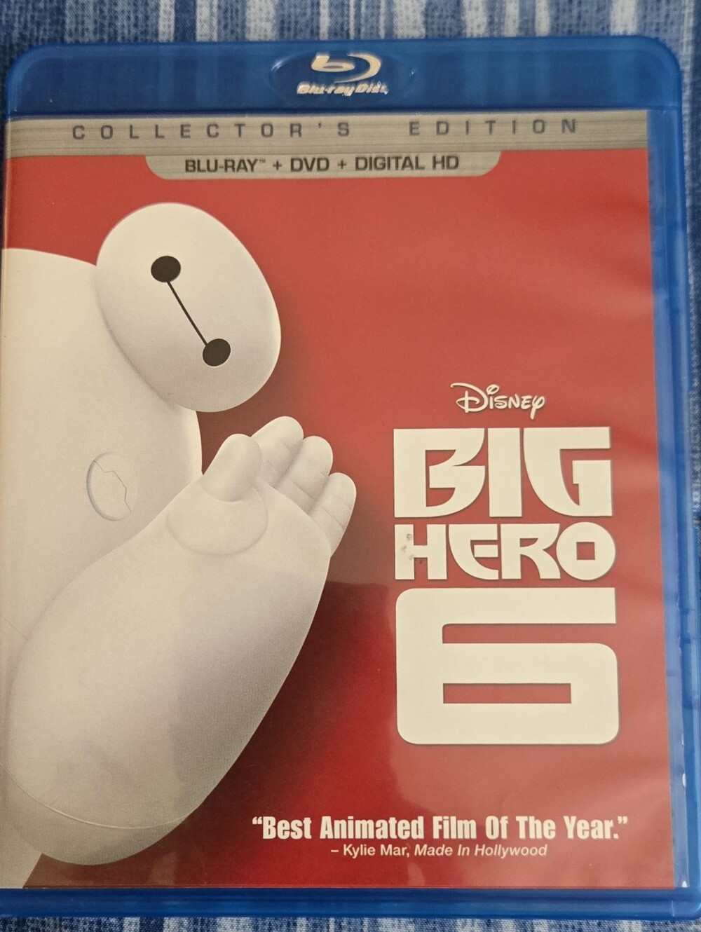 Disney Big Hero 6 Blu-ray in Red and White Packaging